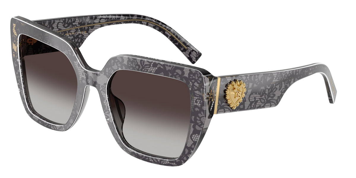 Dolce & Gabbana DG4538 34718G Print Black Lace