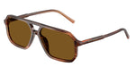 Dolce & Gabbana DG4541 348183 Brown On Striped Brown
