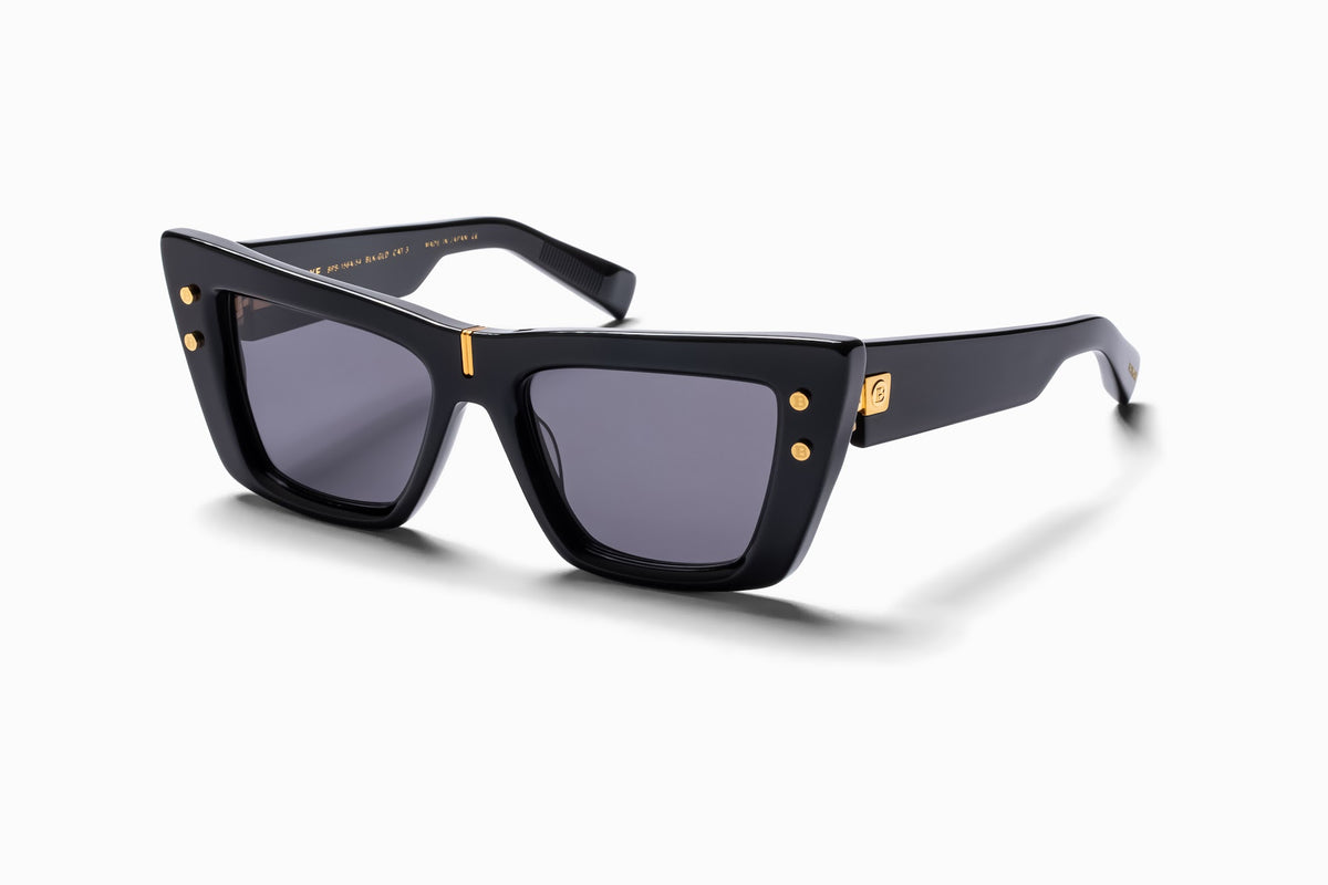 BALMAIN B-EYE BPS-156A 54 - Black - Gold w/ Dark Grey - AR