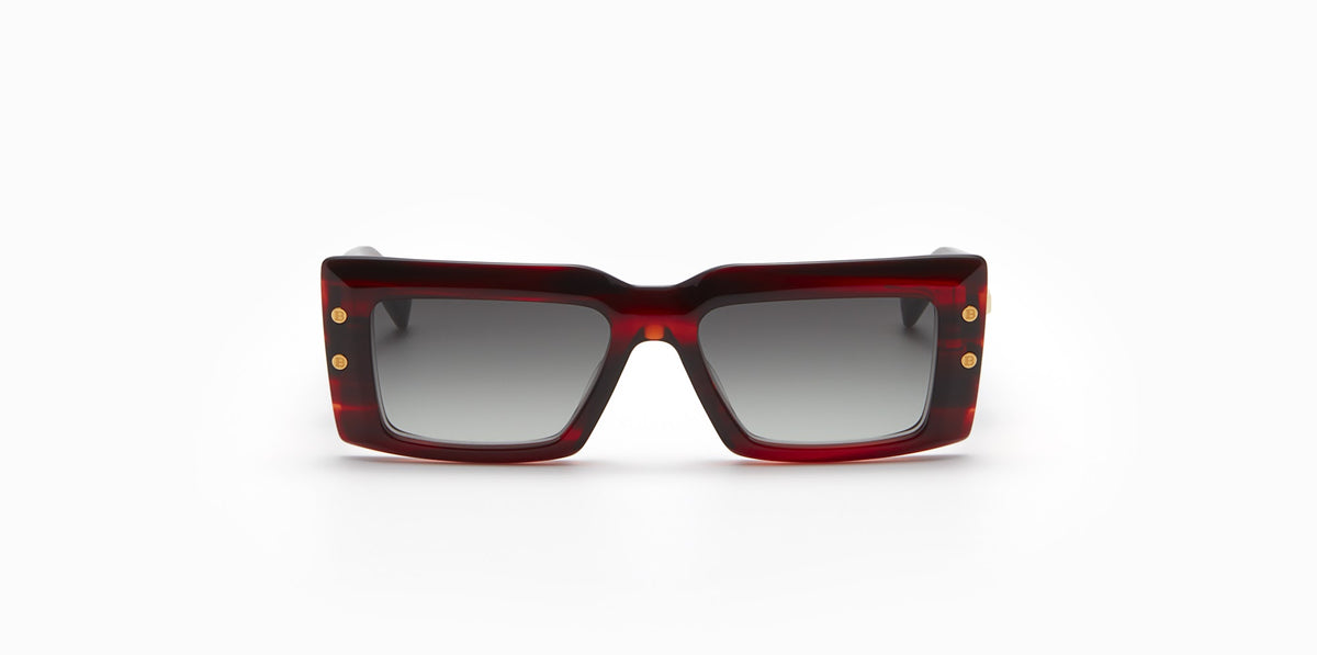 BALMAIN IMPERIAL BPS-145B 53 - Red Swirl - Gold w/ Dark Grey to Light Grey - AR