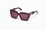 BALMAIN B - FAME BPS-193C BDX - GLD 54-15 - Bordeaux - 18k Gold - Dark Chocolate Lenses