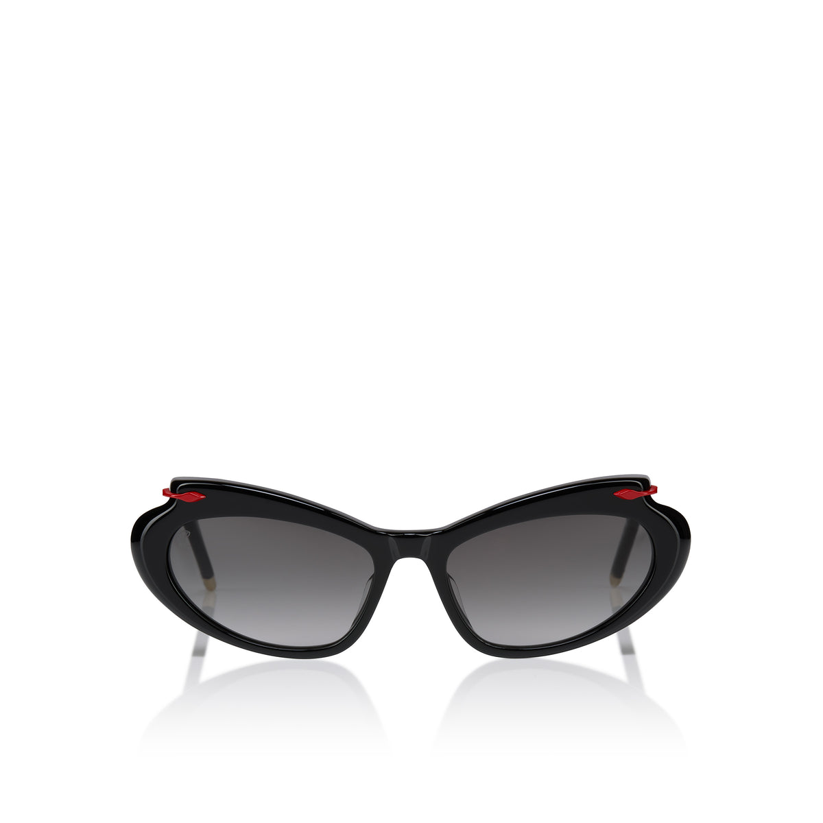 CHRISTIAN LOUBOUTIN LB0010 01B 5617 - shiny black/ gradient smoke