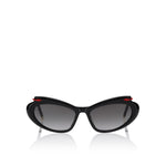 CHRISTIAN LOUBOUTIN LB0010 01B 5617 - shiny black/ gradient smoke