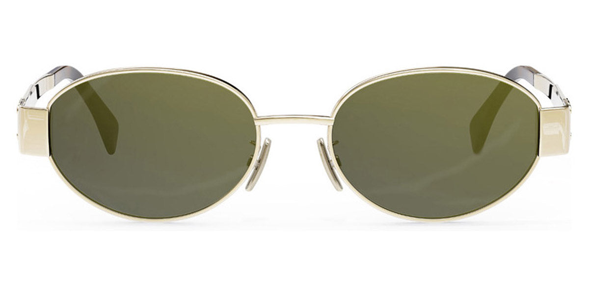 CELINE CL40235U 30N 54 - PALE GOLD GREEN LENS