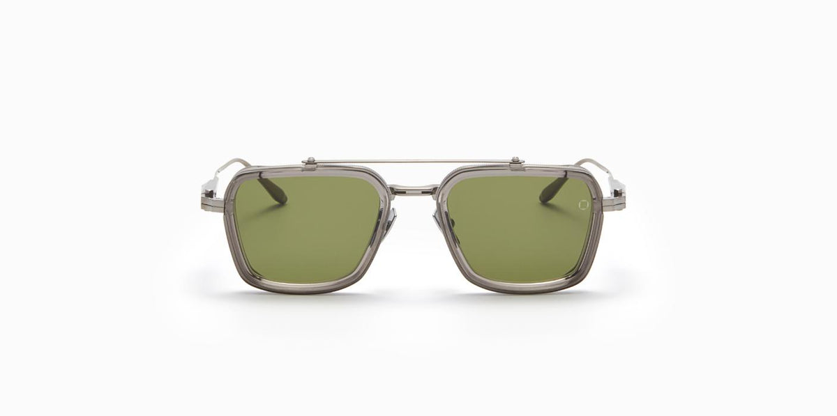 AKONI SOLIS PLD - GRY 5121 - Brushed Black Palladium - Dark Grey Crystal w/Dark Olive - AR
