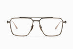 AKONI TELESTO AKS-523E BLK - GLD 56-16 - Brushed Black - 12k Gold - Brown to Clear Lenses