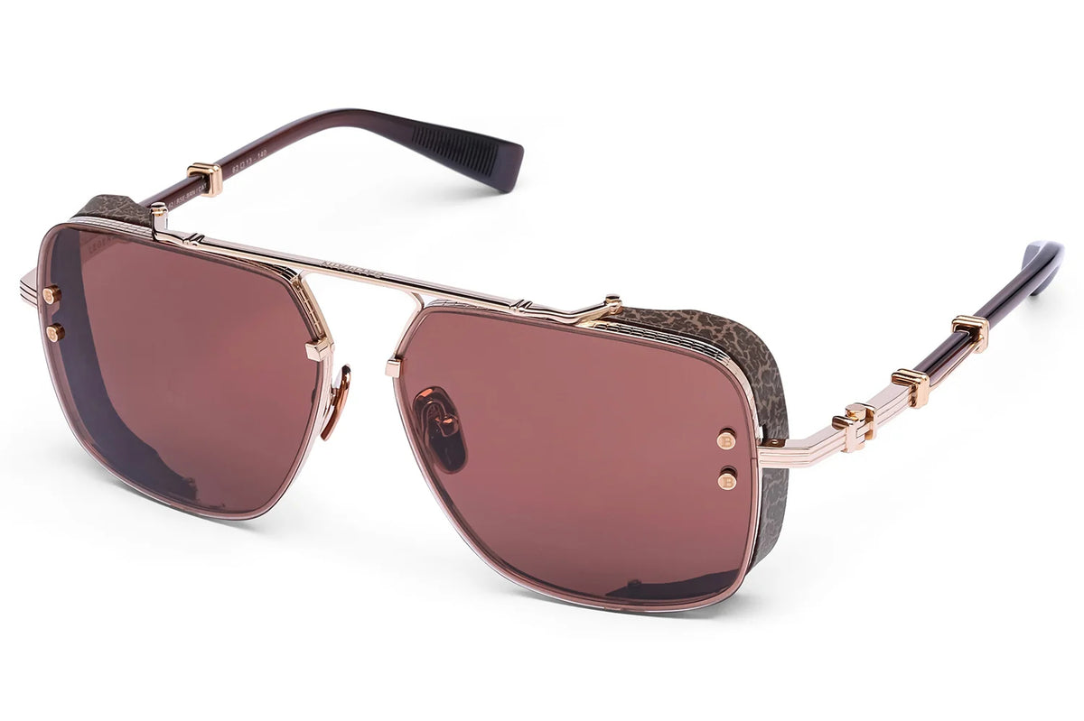 BALMAIN LEGEND GLD - BRN 6213 - 12k Gold - Chrystal Brown - Chocolate Brown Lenses