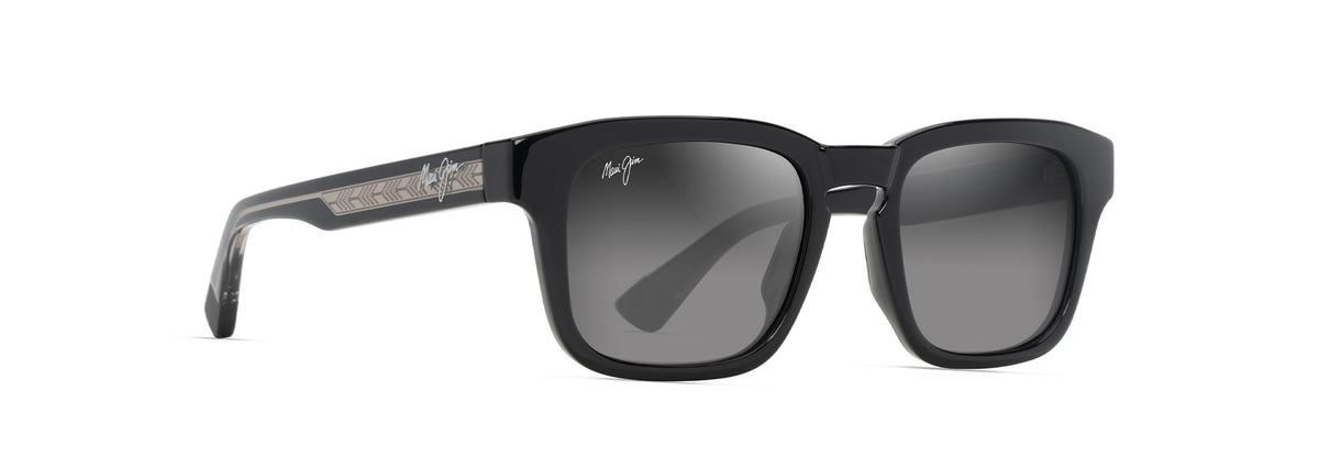 MAUI JIM Maluhia 14 5220 - Shiny Black w/Trans Light Grey