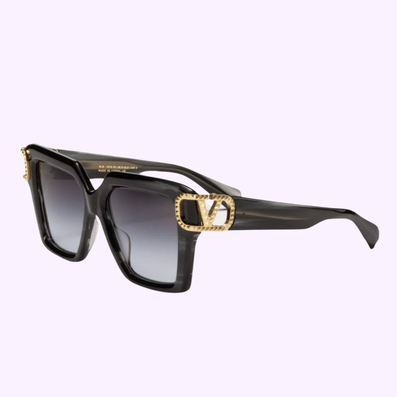 VALENTINO V-UNO VLS-107A 55 - BLK-GOLD