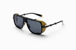 BALMAIN O.R. BPS-104G 59 - Matte Black - 18k Gold - Dark Grey Lenses